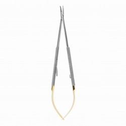 NEEDLE HOLDER CASTROVIEJO mm180 CURVED TC